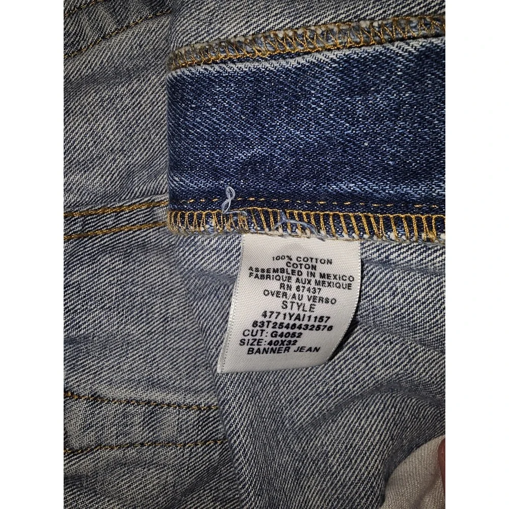 VTG Y2K Ralph Lauren Polo Jeans Co Banner Jean Mens 40x32 Loose Fit Baggy Denim